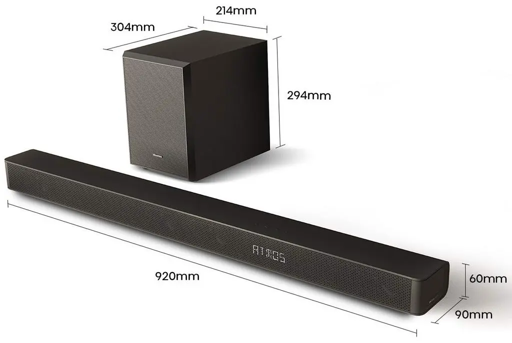 Soundbar Hisense AX3100G, negru