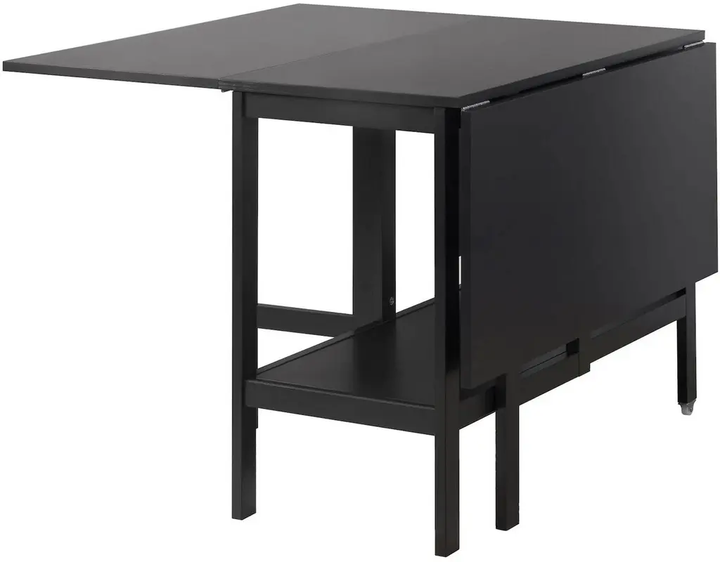 Masă IKEA Barsviken cu extensie pliantă 45/90/135x93cm, negru