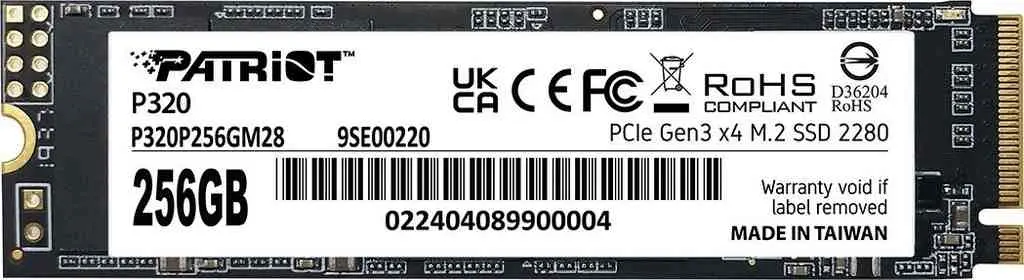 Disc rigid SSD Patriot P320 M.2 NVMe, 256GB