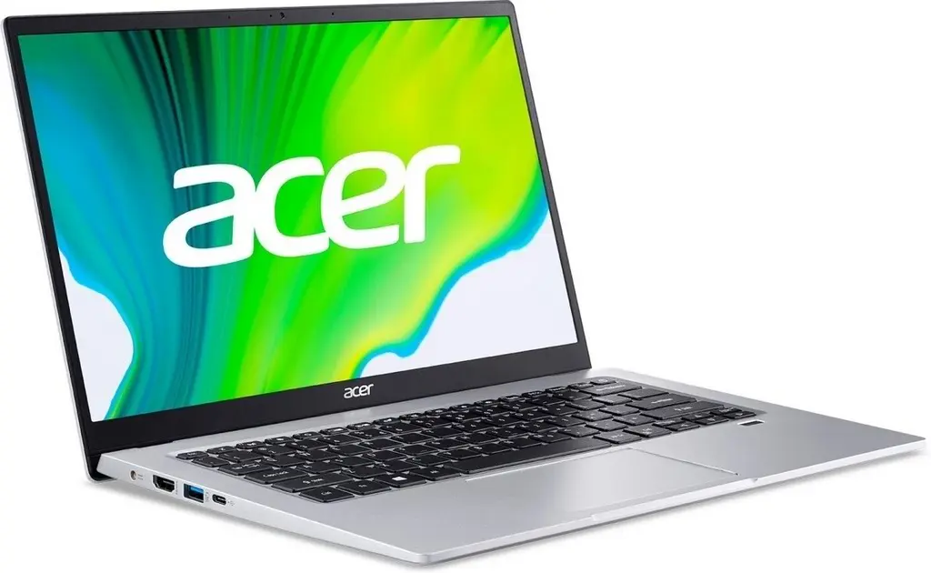 Laptop Acer Swift 1 (14"/FHD/Pentium Silver N6000/4G/256GB/UHD Graphics), argintiu