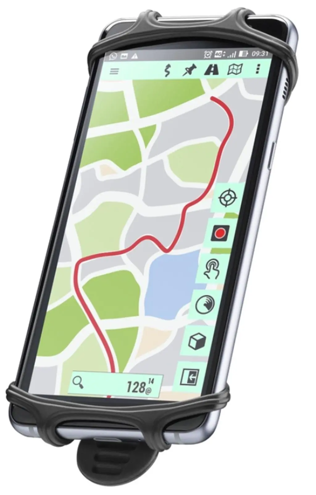Suport telefon pentru biciclete Cellularline Handle, negru