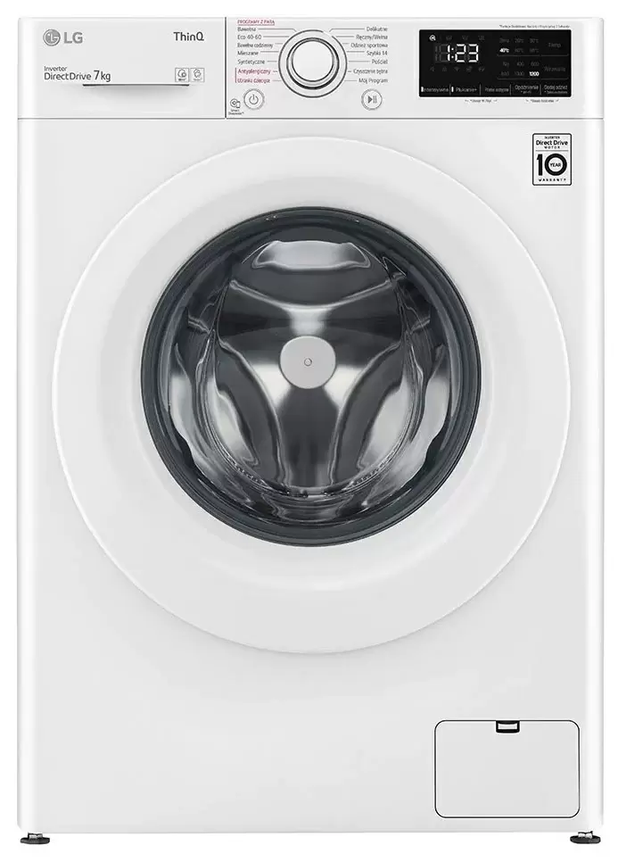 Maşină de spălat rufe LG F2WV3S7S3E, alb