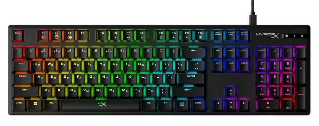 Клавиатура HyperX Alloy Origins RGB (HX-KB6RDX-RU), черный