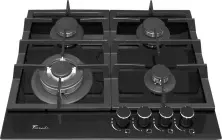 Plită incorporabilă cu gaz Tornado TR4033 Glass, negru