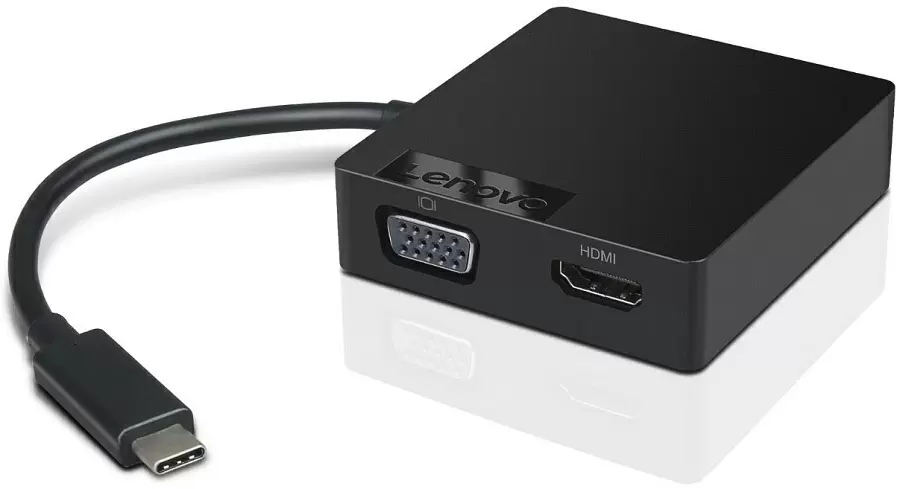 Stație de andocare Lenovo USB-C Travel Hub, negru