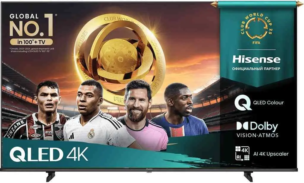 Телевизор Hisense 43E7Q, черный