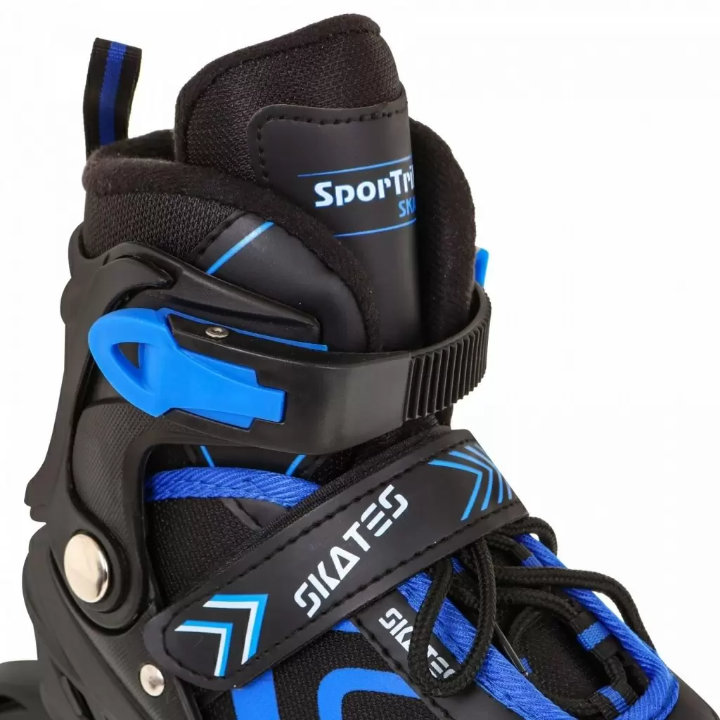 Роликовые коньки SporTrike Inline Skates 34-38, черный/синий