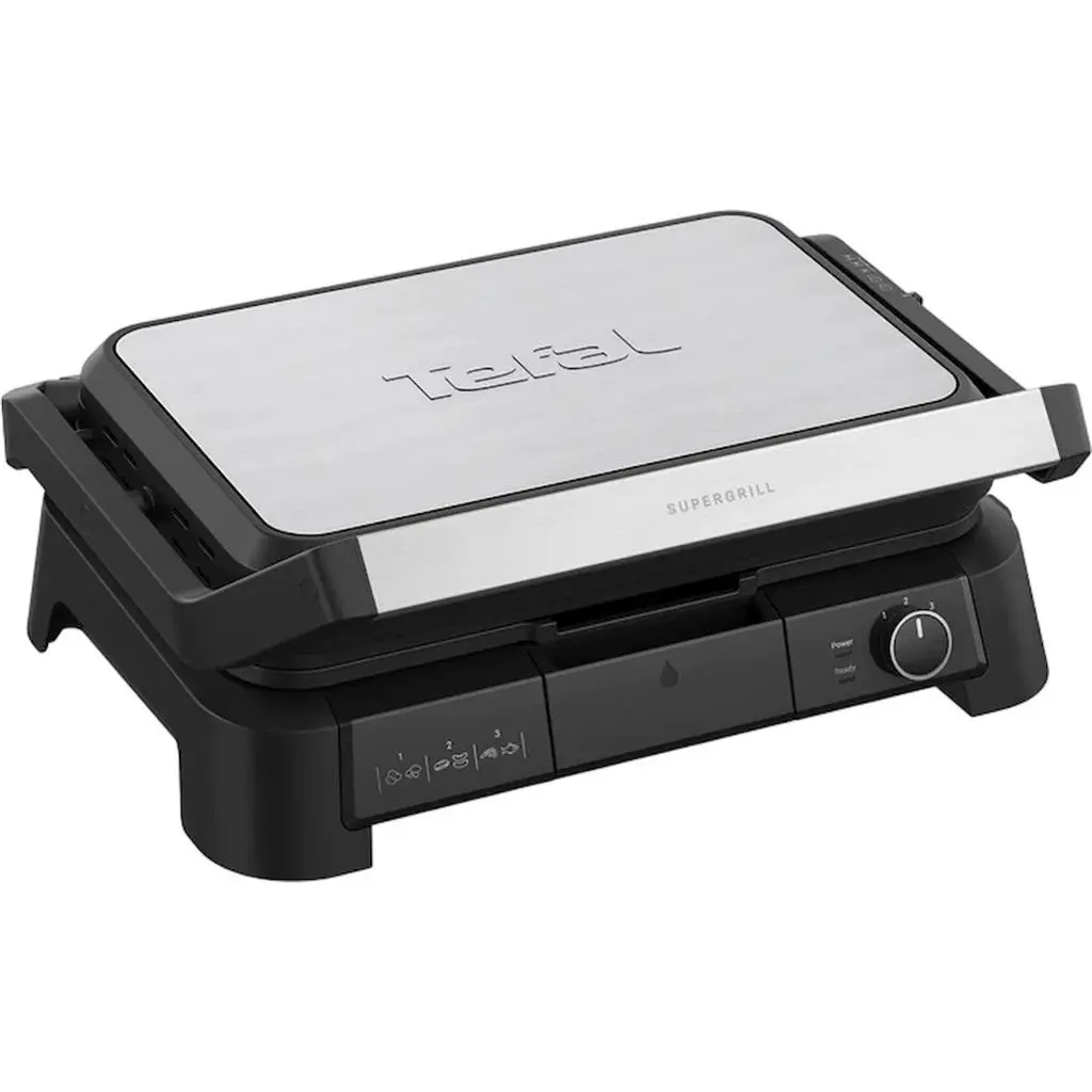 Электрогриль Tefal GC520DE0, нержавеющая сталь на tehnoparc.md Электрогриль Tefal GC520DE0, нержавеющая сталь