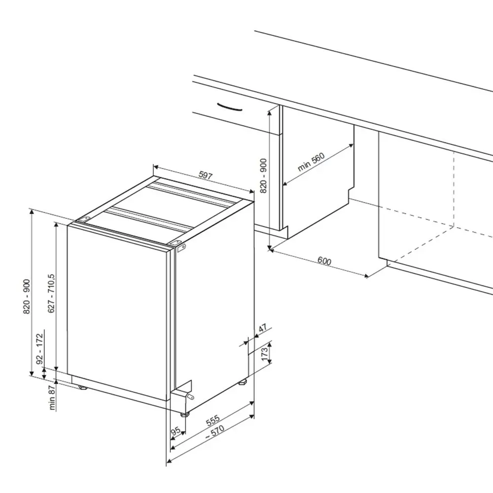 Maşină de spălat vase KitchenAid KDSCM 82100, inox