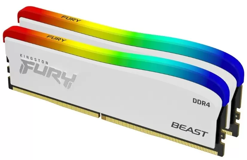 Оперативная память Kingston Fury Beast RGB 16GB (2x8GB) DDR4-3200MHz, CL16, 1.35V