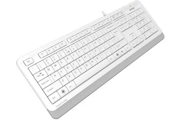 Tastatură A4Tech FK10, alb/gri