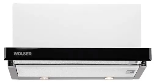 Hotă Wolser WL-60 FG IX BL, negru/alb