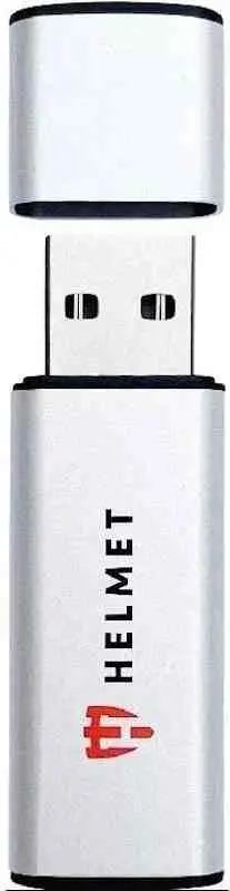 USB-флешка Helmet HMTUSB32ML256GBSL, серебристый на tehnoparc.md USB-флешка Helmet HMTUSB32ML256GBSL, серебристый