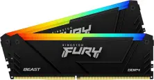Memorie Kingston FURY Beast RGB 16GB (2x8GB) DDR4-3600MHz, CL17-21-21, 1.35V pe tehnoparc.md Memorie Kingston FURY Beast RGB 16GB (2x8GB) DDR4-3600MHz, CL17-21-21, 1.35V
