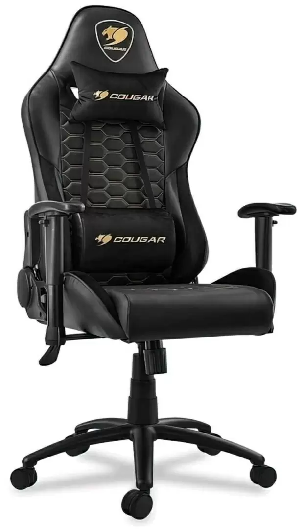 Scaun de birou Cougar Outrider Royal, negru/auriu