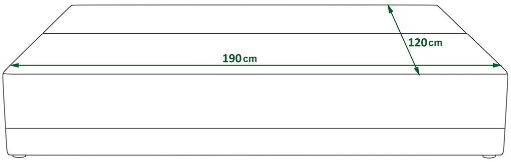 Диван Space Meble Toledo Rainbow 15/Rainbow 22, черный/красный