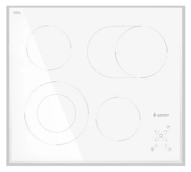 Plită incorporabilă cu inducție Gefest CH 4232 K12, alb