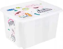 Container pentru jucării Keeeper Peppa Pig, transparent