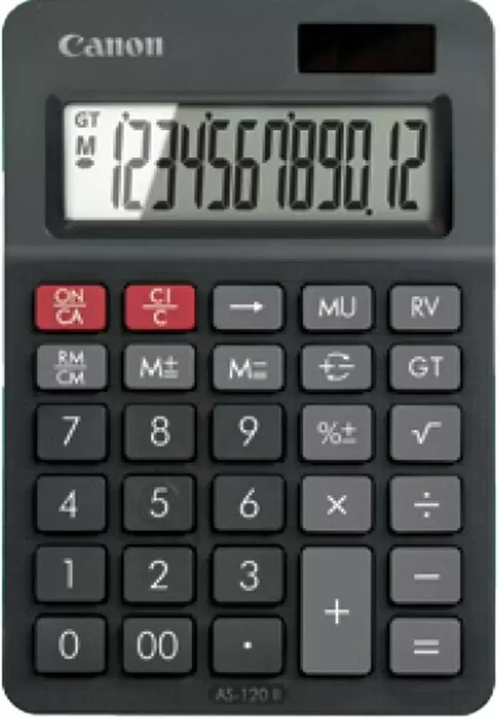 Calculator de birou Canon AS-120 II, negru