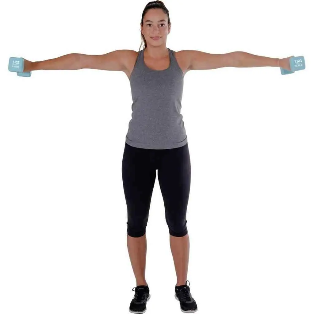 Halteră Pure Neopren Dumbbell Set 2x3kg, albastru deschis pe tehnoparc.md Halteră Pure Neopren Dumbbell Set 2x3kg, albastru deschis