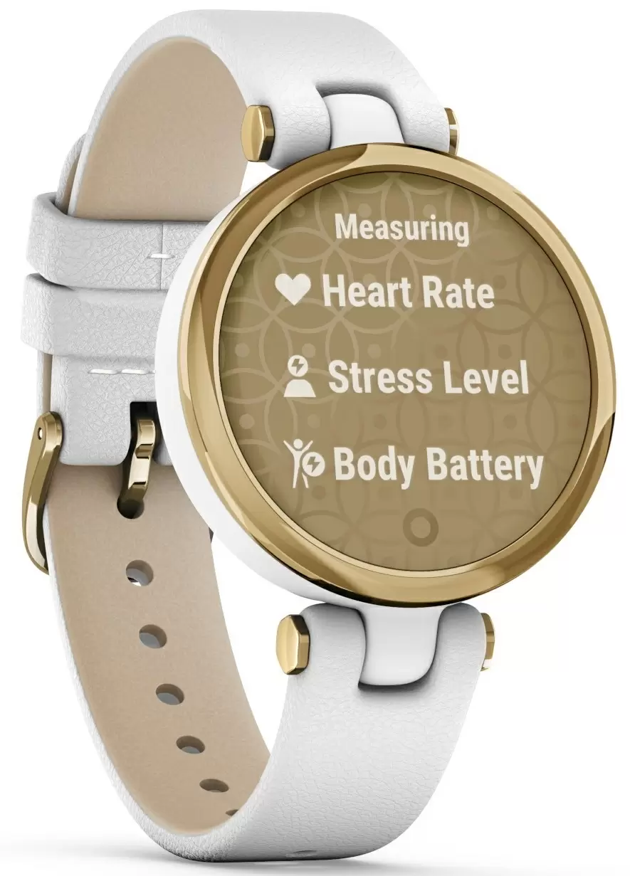 Smartwatch Garmin Lily LightGold White Leather