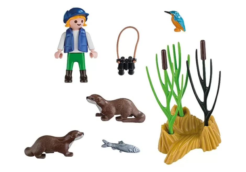 Set jucării Playmobil Special Plus Young Explorer with Otters