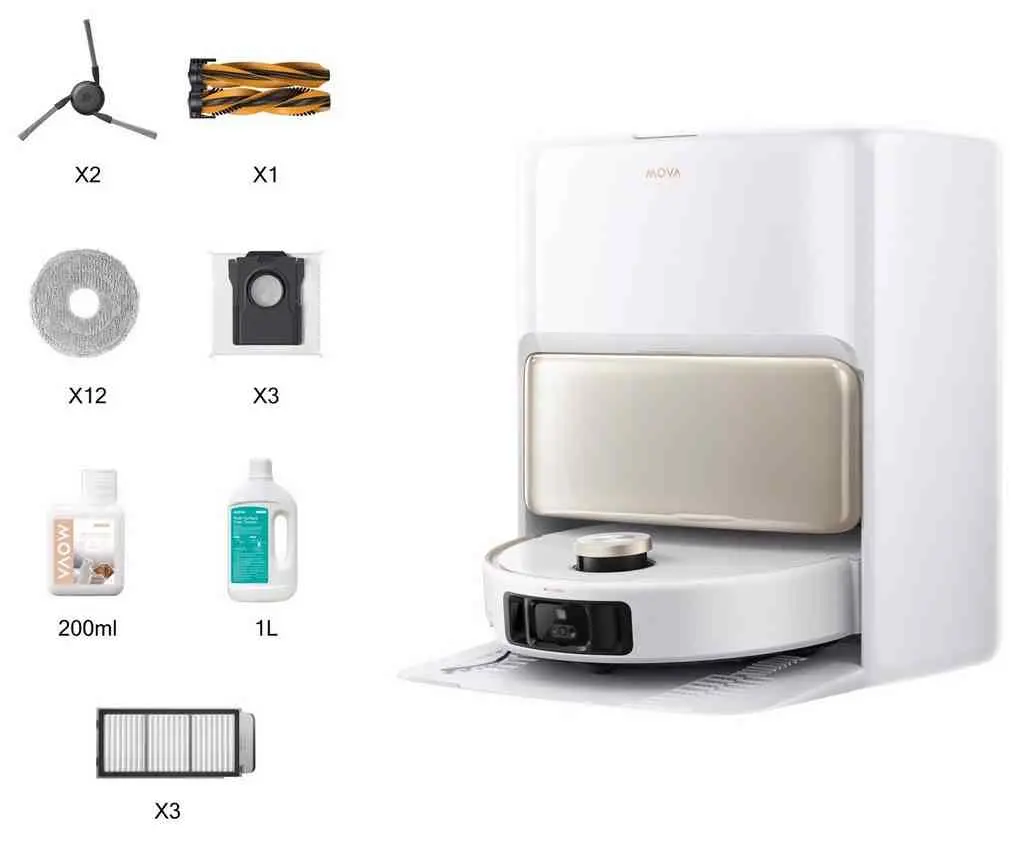Aspirator robot Mova V50 Ultra Complete, alb
