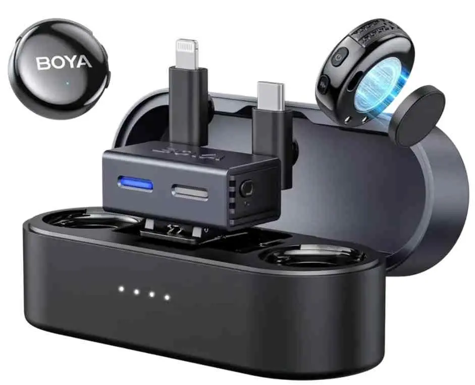 Microfon Boya BOYALINK, negru pe tehnoparc.md Microfon Boya BOYALINK, negru