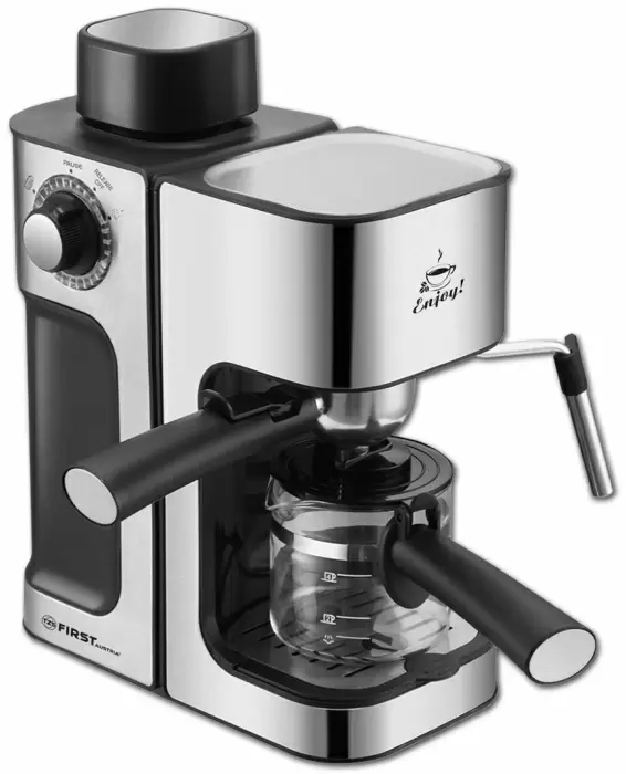 Cafetieră electrică First FA-5475-2, negru/argintiu