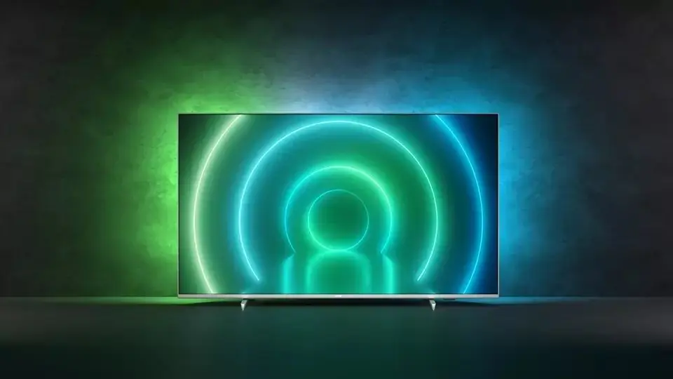 Телевизор Philips 50PUS7956, серебристый