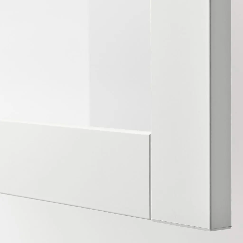Витрина IKEA Besta/Lappviken ящик с плавно-закрывающимися направляющими 60x42x193см, белый на tehnoparc.md Витрина IKEA Besta/Lappviken ящик с плавно-закрывающимися направляющими 60x42x193см, белый