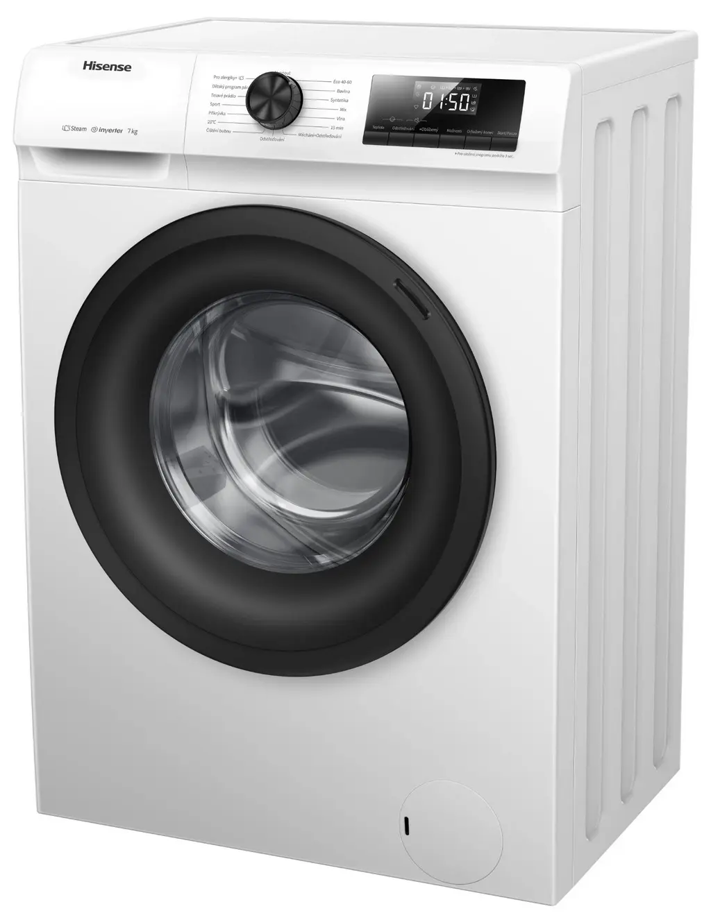 Maşină de spălat rufe Hisense WFQP7012EVM, alb