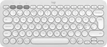 Tastatură Logitech Pebble Keys 2 K380S, alb