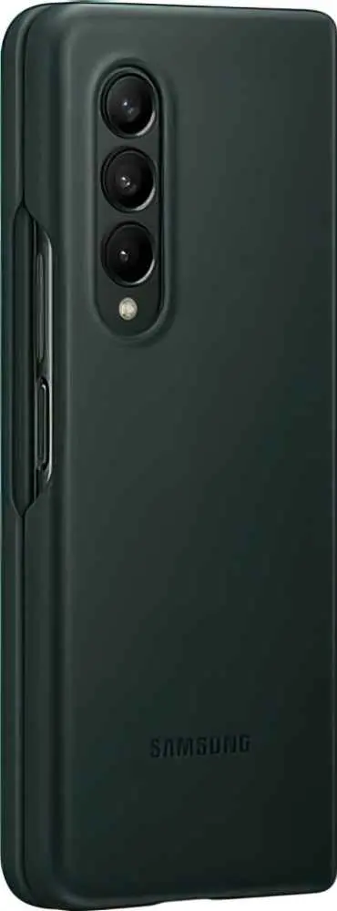 Husă de protecție Samsung Leather Cover Galaxy Z Fold 3, verde