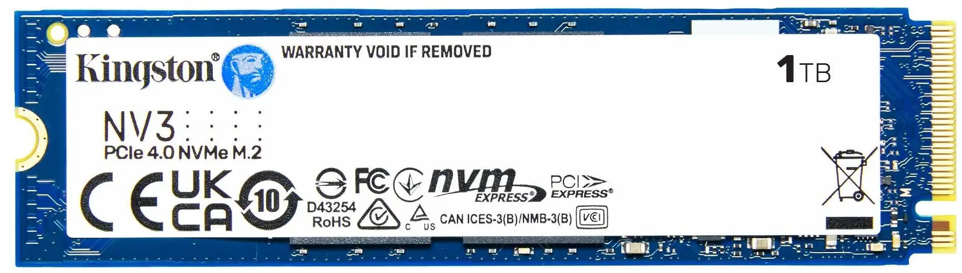 SSD накопитель Kingston NV3 M.2 NVMe, 1TB