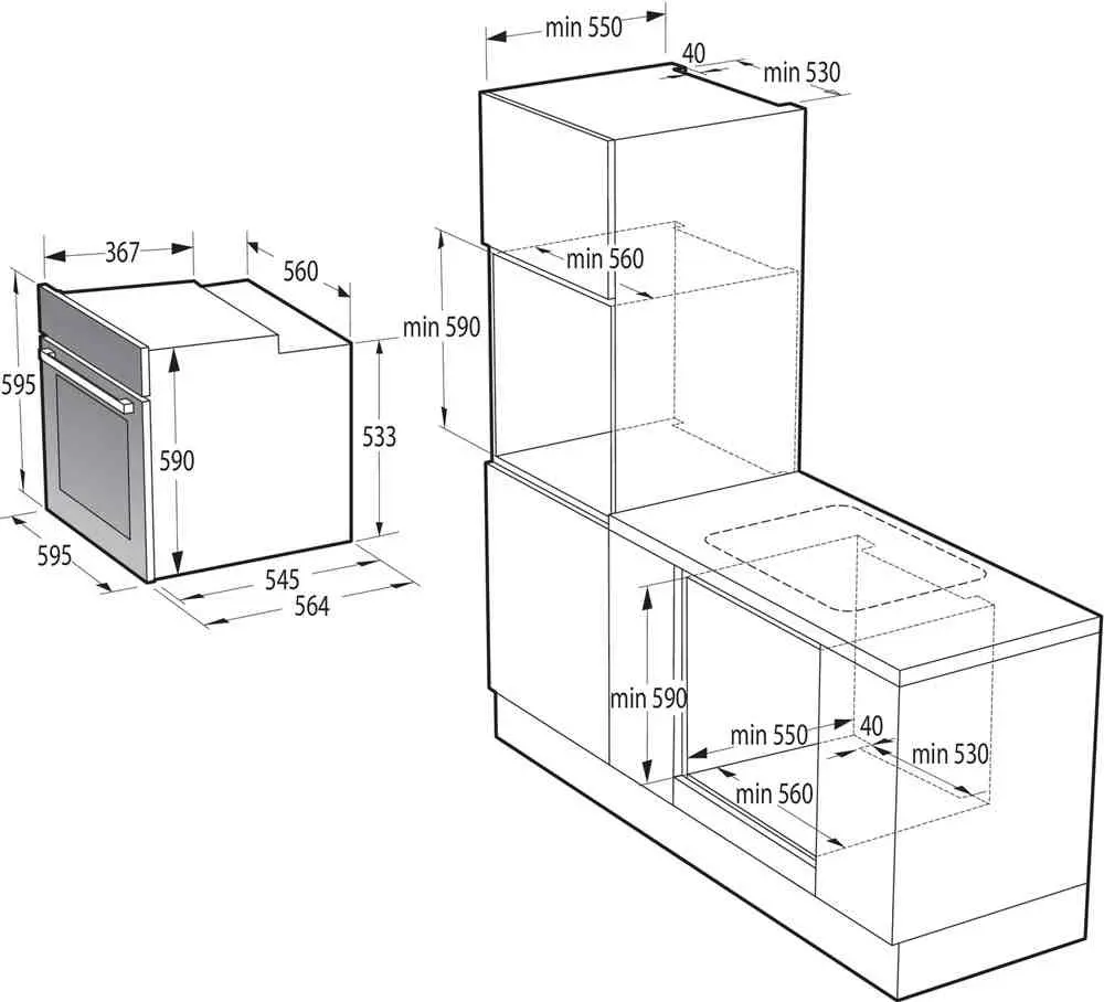 Электрический духовой шкаф Gorenje BO6727E03BG, черный на tehnoparc.md Электрический духовой шкаф Gorenje BO6727E03BG, черный