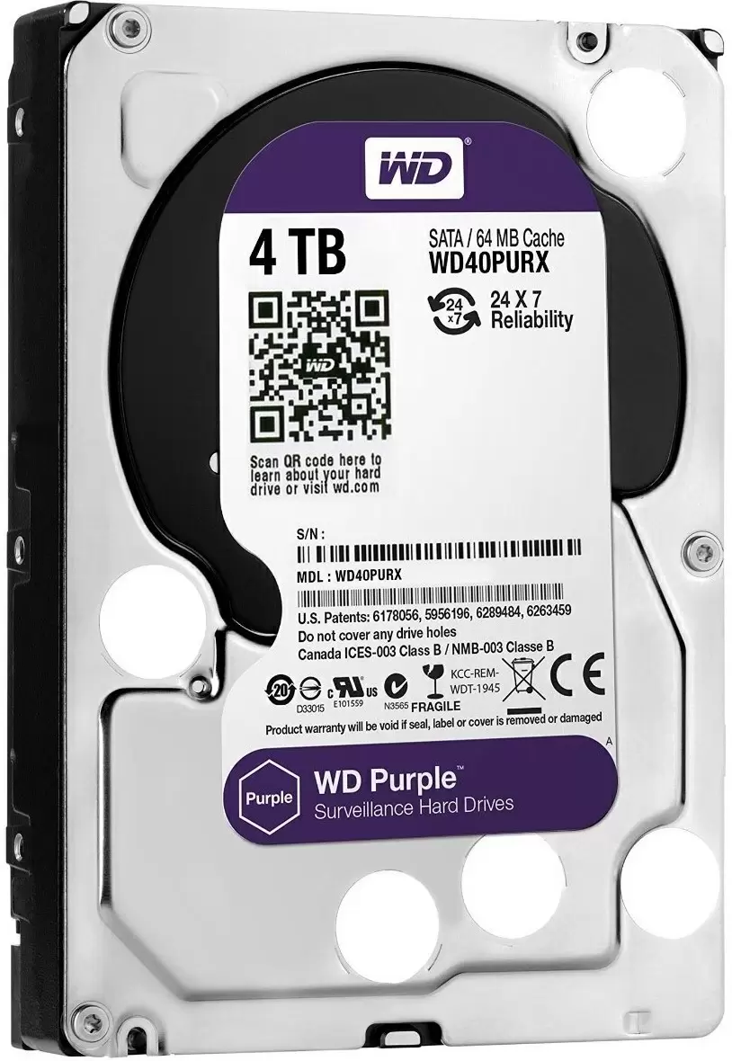 Disc rigid WD Purple 3.5" WD40PURZ, 4TB