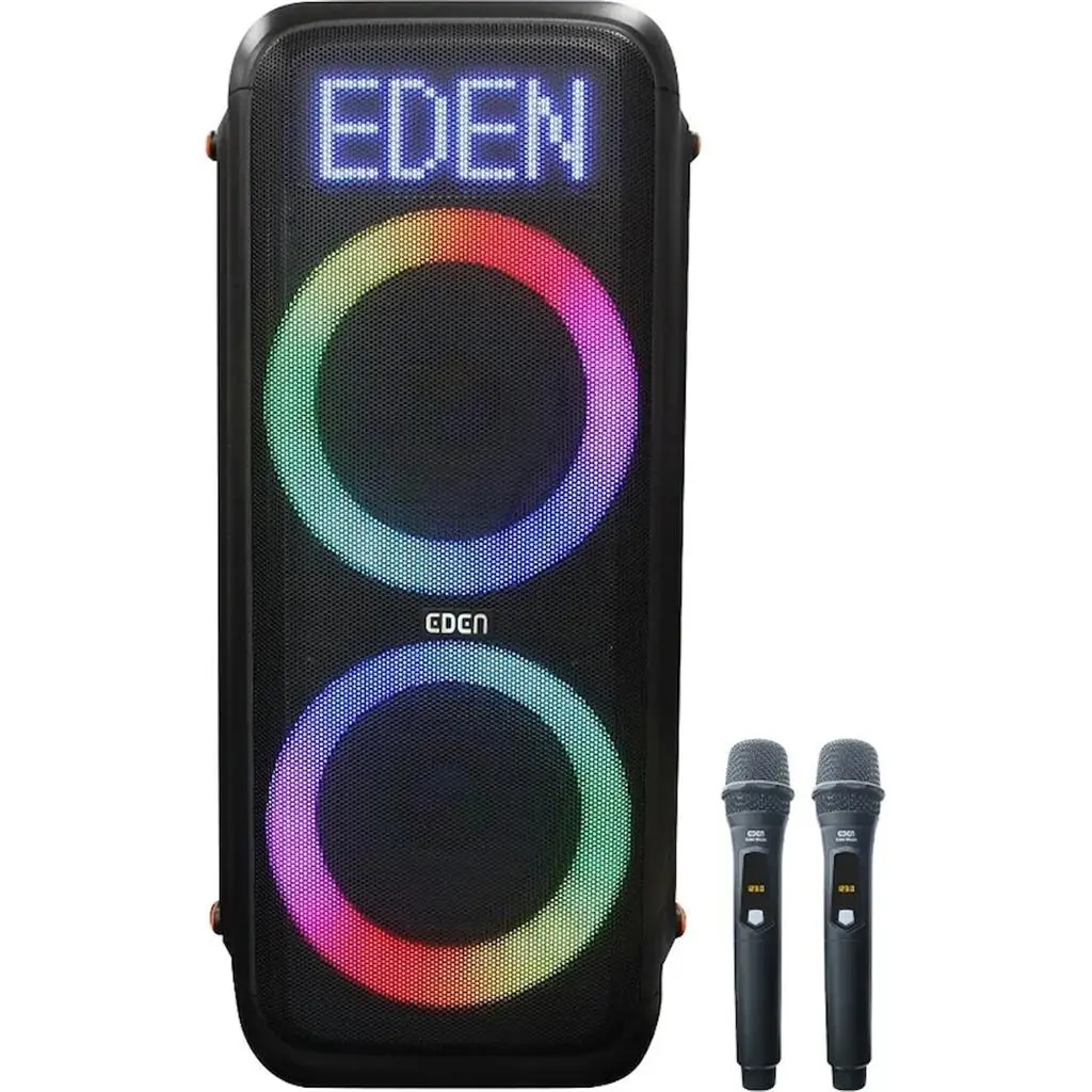 Boxă portabilă Eden ED-851 with 2 Microphones, negru