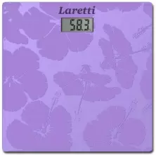 Напольные весы Laretti LR-BS0013, фиолетовый/рисунок