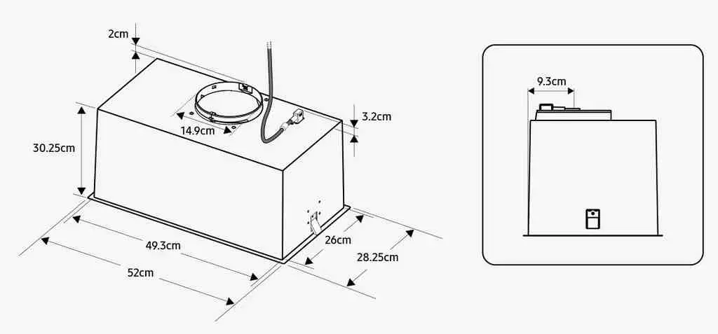 Вытяжка Samsung NK52FG454CM/UR, черный