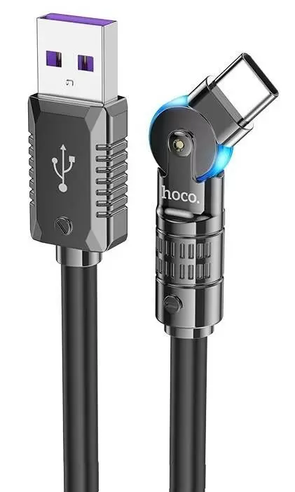 USB Кабель Hoco U118 Triumph Type-C 100W 1.2м, черный