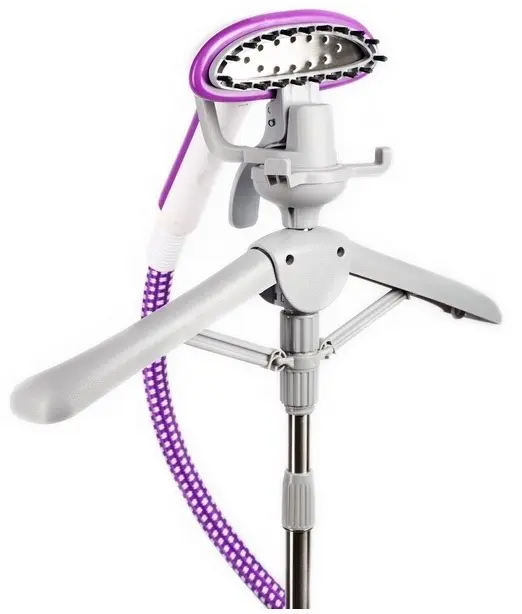 Aparat de călcat vertical cu aburi Daewoo DGS1600DP, alb/violet