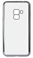 Чехол KSIX Flex Laser Samsung A8 (2018), прозрачный/серый