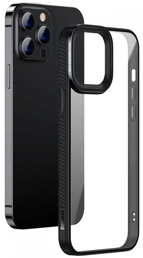 Чехол Baseus Crystal Phone Case For iPhone 13 Pro, черный