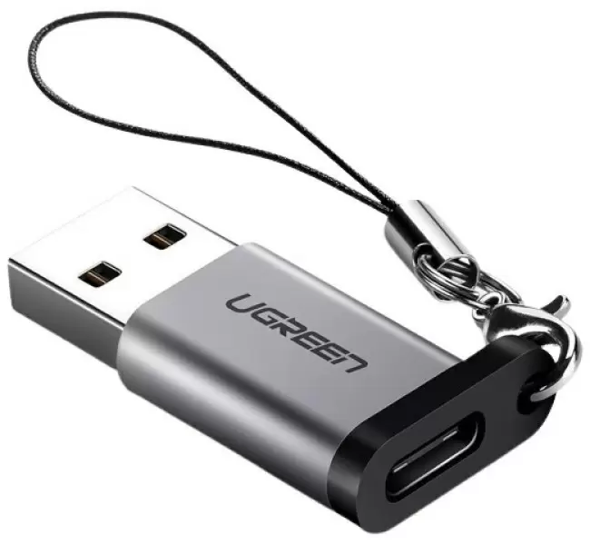 Переходник Ugreen USB-A to USB-C US276, серый