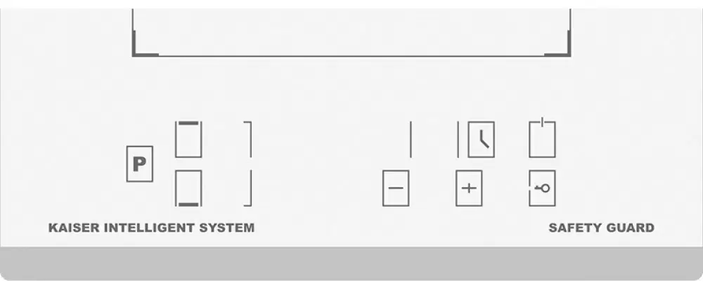 Plită incorporabilă cu inducție Kaiser KCT 3726 FI W, alb