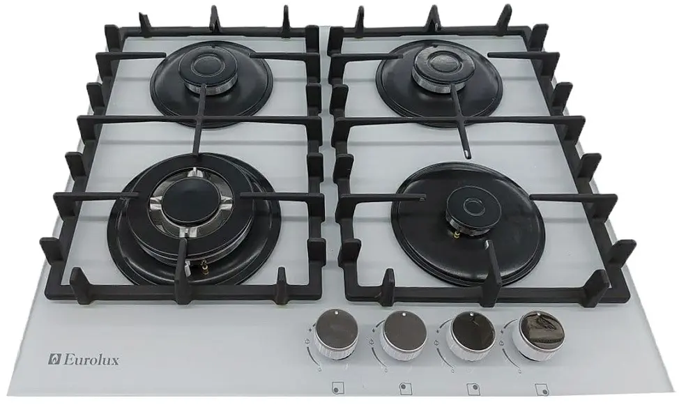 Plită incorporabilă cu gaz Eurolux HBE-64GFWCIWHGL, alb