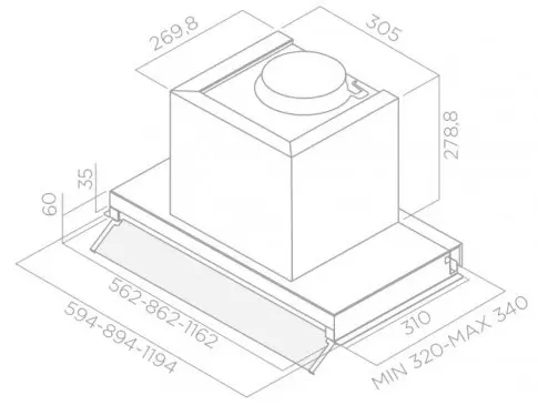 Hotă Elica BOX IN PLUS IXGL/A/60, inox