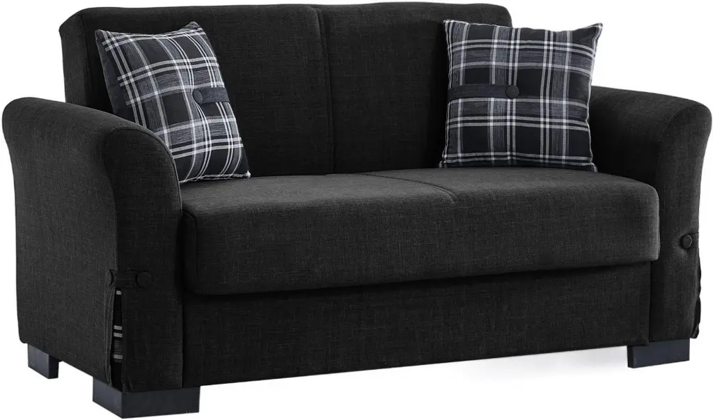 Диван Fabulous Filamingo 2-местный 58-002, темно-серый на tehnoparc.md Диван Fabulous Filamingo 2-местный 58-002, темно-серый