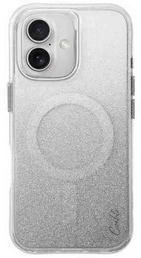 Чехол Uniq Case for iPhone 16 Coehl with Magclick Charging Lumino Sparkling Silver, серебристый